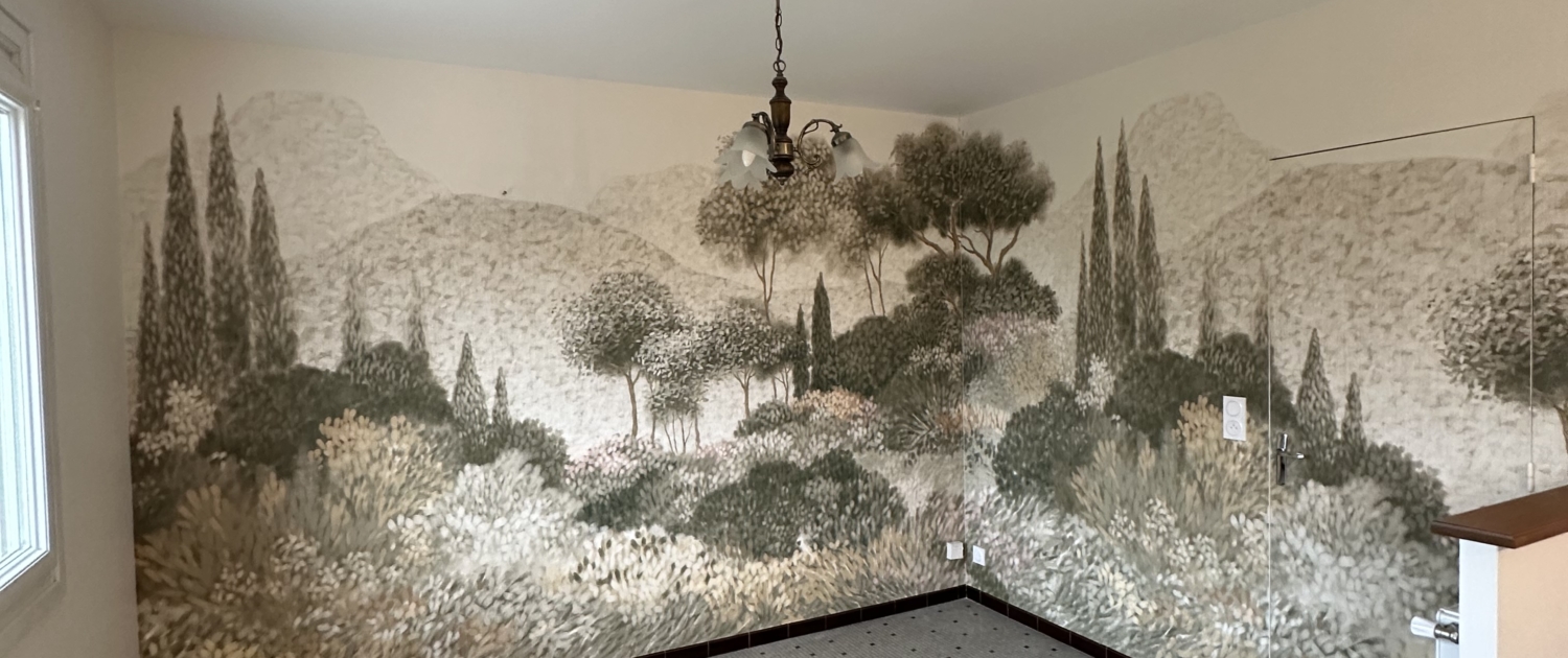 Papier peint panoramique Maquis Corse Isidore Leroy